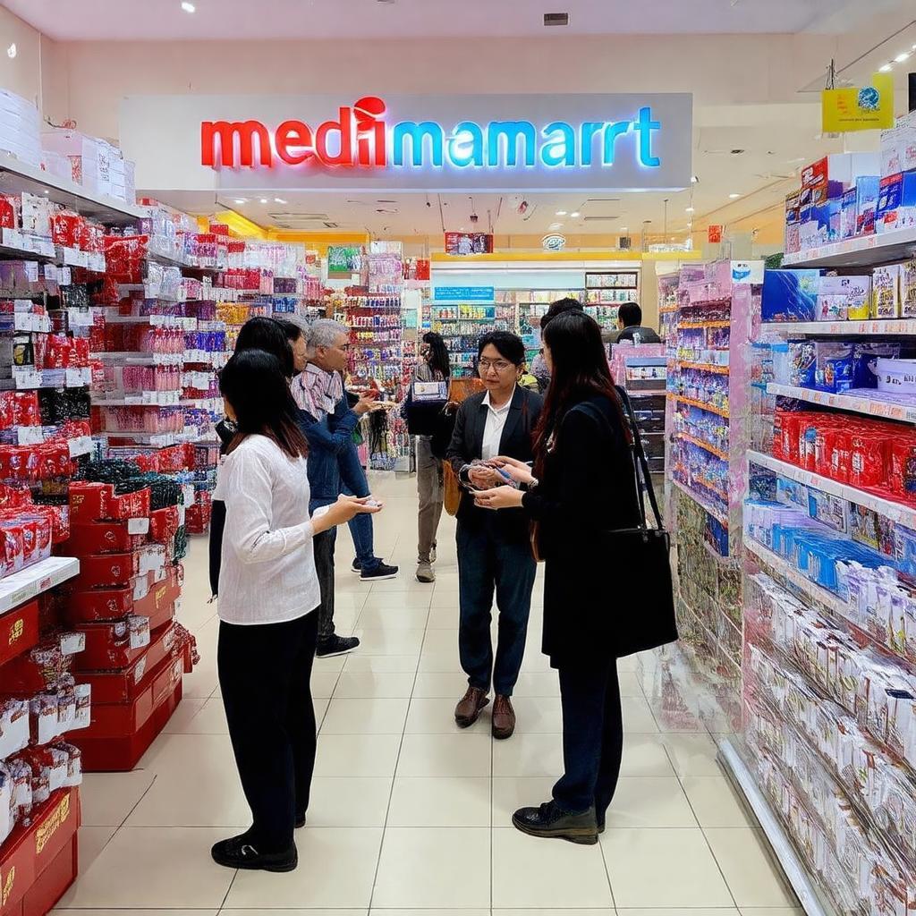 khach hang trai nghiem mua sam dien may tai MediaMart Phuc Yen Vinh Phuc